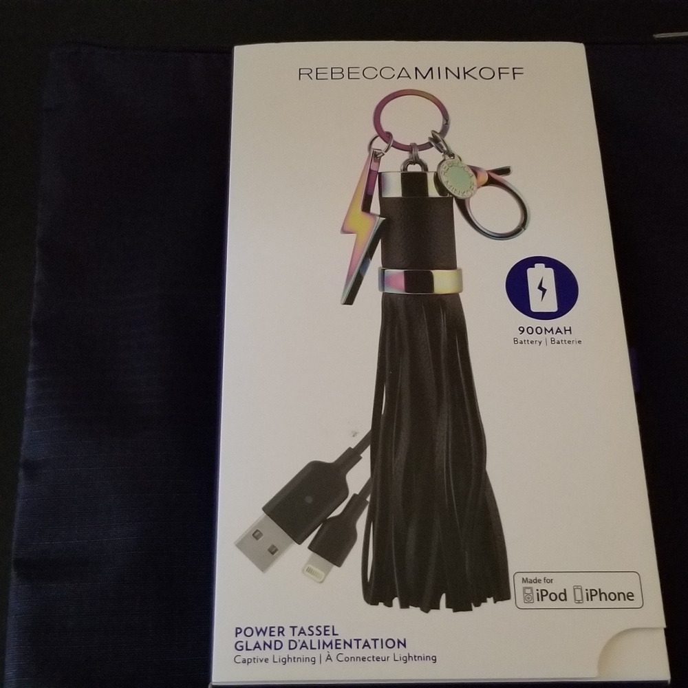 Rebecca Minkoff power tassel key chain